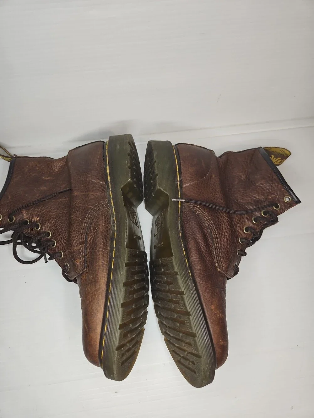 Dr.Martens 1460 Pascal Ambassador Cask Brown Leather Boots Men 10 Soft Broken in